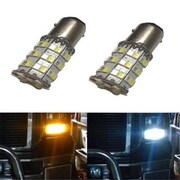 GP-THUNDER GP-Thunder 1157-SMD-60D-W-A Switchback 60 LED Bulbs For Turn Signal Lights - White & Amber 1157-SMD-60D-W/A